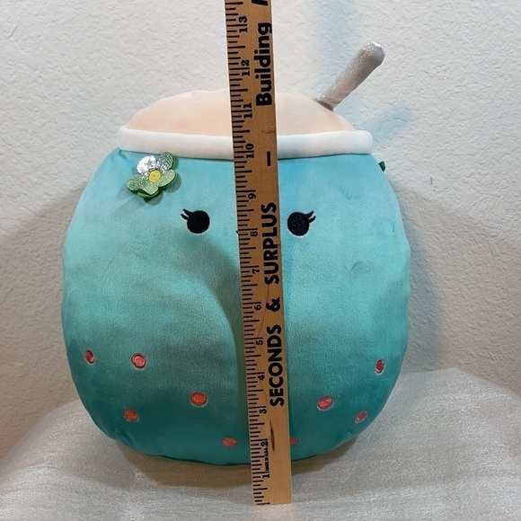 Rare Jakarria The Blue Boba Tea Squishmallows Kellytoy 11 Inch Soft Plush - Picture 2 of 9